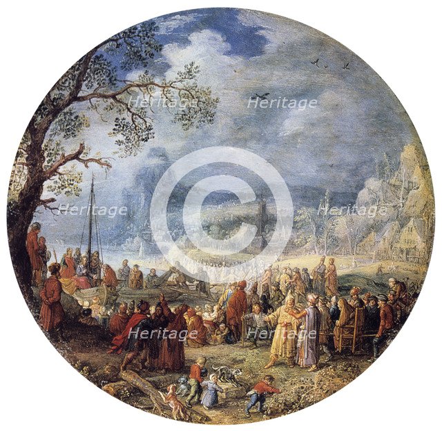 'The Sermon of Christ at the Genezareth Lake,' 1623.   Creator: David Vinckboons.