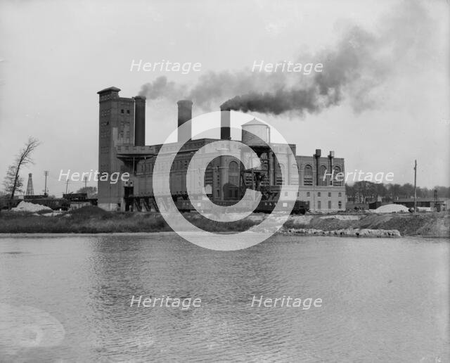 Edison Electric plant [Detroit Edison Company], Detroit, Mich., between 1900 and 1910. Creator: William H. Jackson.