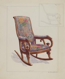 Rocking Chair, c. 1937. Creator: Alfred Walbeck.