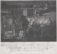 Jupiter and Mercury in the house of Philemon and Baucis, 1612. Creator: Hendrik Goudt.