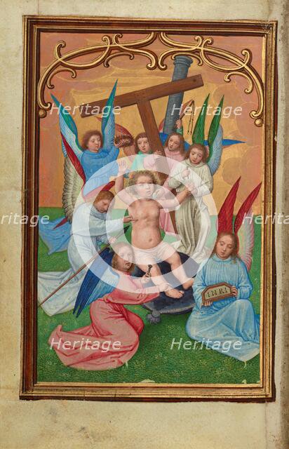 The Christ Child Surrounded by the Instruments of the Passion, about 1525-1530. Creator: Simon Bening.