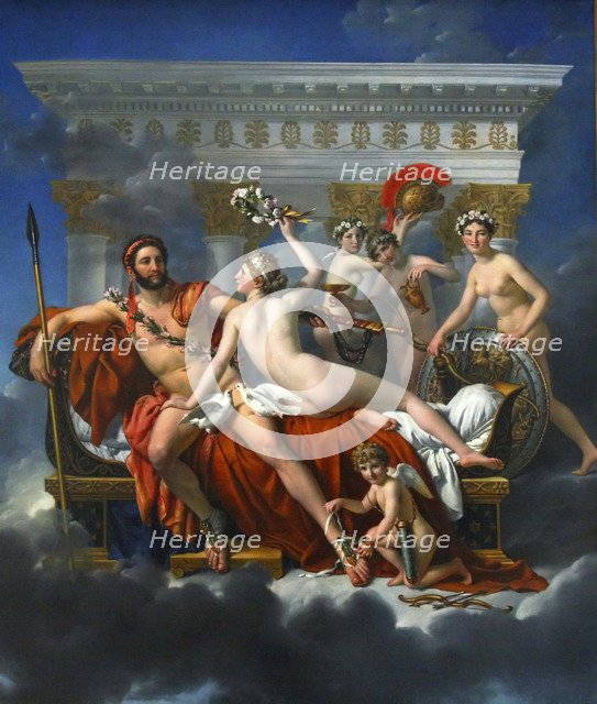 Mars Being Disarmed by Venus', 1824. Creator: David, Jacques Louis (1748-1825).
