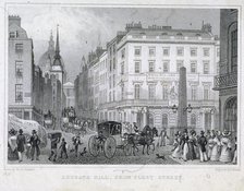 Ludgate Hill, London, 1830. Artist: Thomas Barber