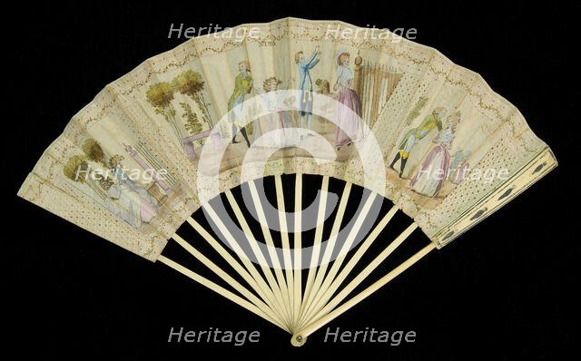 Fan, French, late 1780s. Creator: Unknown.