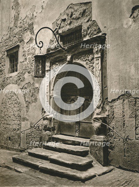 'Rothenburg o. d. T. - Doorway of the old Town Hall', 1931. Artist: Kurt Hielscher.