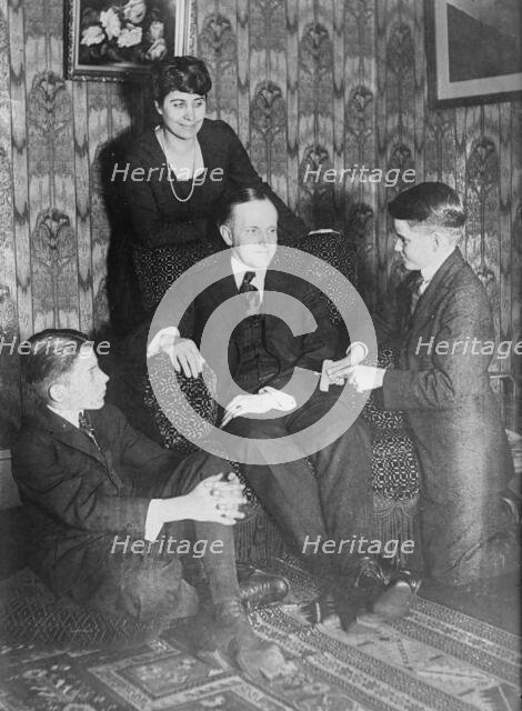 Calvin Coolidge & family, between c1915 and c1920. Creator: Bain News Service.