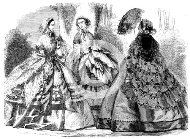 Fashions for September, 1858. Creator: Unknown.
