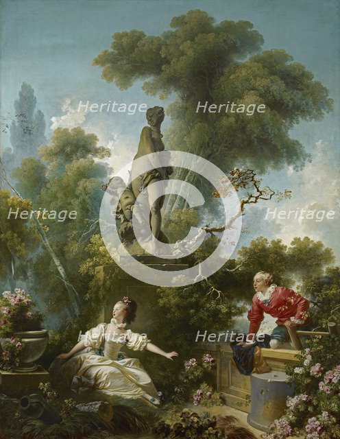 The Progress of Love: The Meeting, ca 1773. Artist: Fragonard, Jean Honoré (1732-1806)