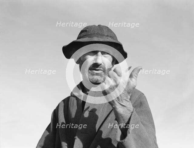 Cotton picker near Firebaugh, California, 1939. Creator: Dorothea Lange.