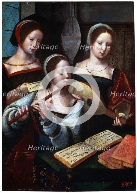 'Musicians', 1530s-1540s. Artist: Unknown Old Master