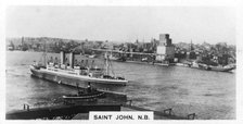 Saint John Harbour, New Brunswick, Canada, c1920s. Artist: Unknown