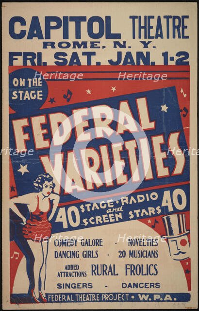 Federal Varieties, Rome, NY, [1930s]. Creator: Unknown.