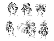 Early 19th-century hairstyles, 1896.  Creator: Unknown.