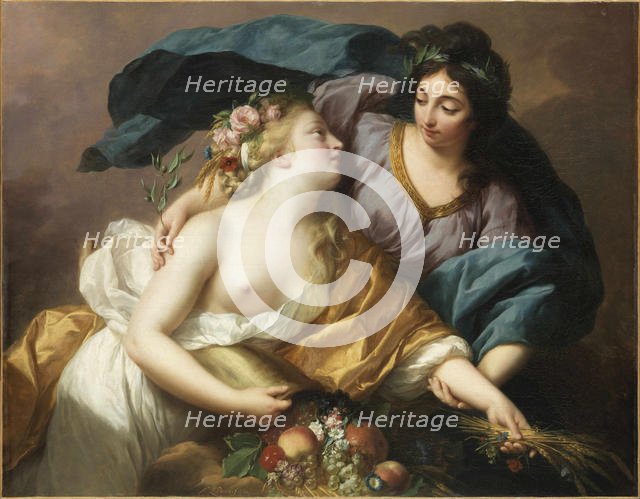 Peace Bringing Back Abundance (La Paix ramenant l'Abondance), 1780. Creator: Vigée Le Brun, Louise Élisabeth (1755-1842).