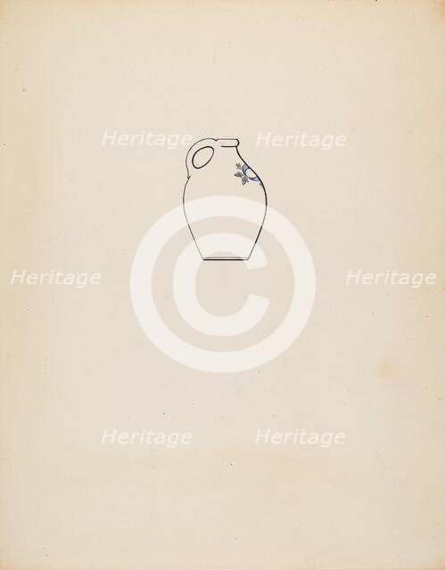 Jug, c. 1937. Creator: Yolande Delasser.