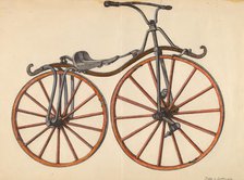 Bicycle, 1935/1942. Creator: John Cutting.