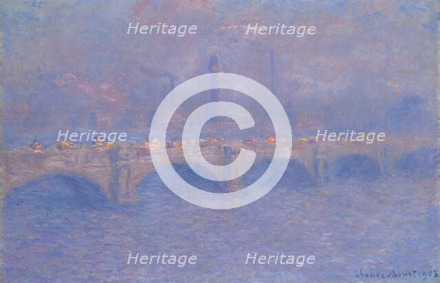 Waterloo Bridge, Sunlight Effect, 1903. Creator: Claude Monet.