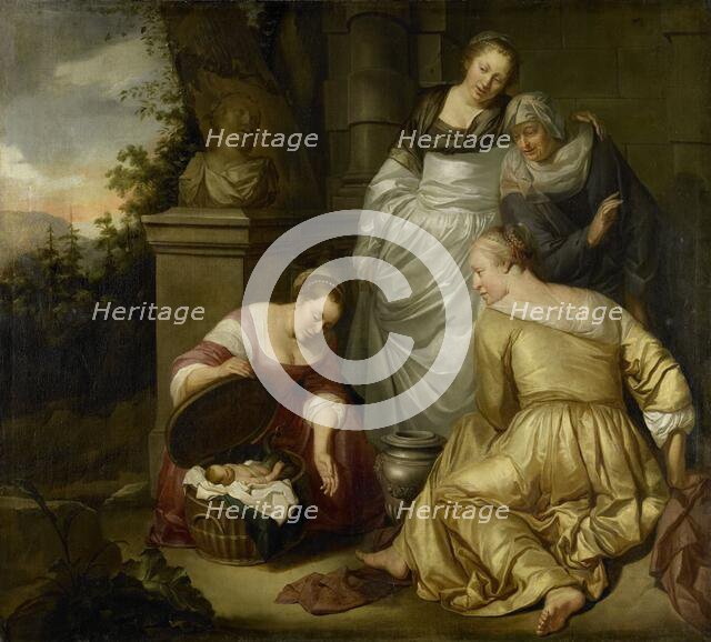 Erichthonius found by the daughters of Cecrops, 1650-1672. Creator: Hendrick Heerschop.