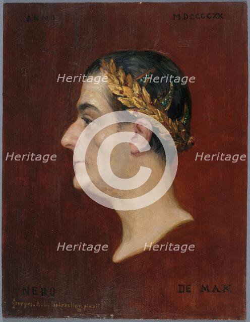 Portrait of Édouard de Max (1869-1924), member of the Comédie-Française, in the role of Nero, 1920. Creator: Georges Alexandre Lucien Boisselier.