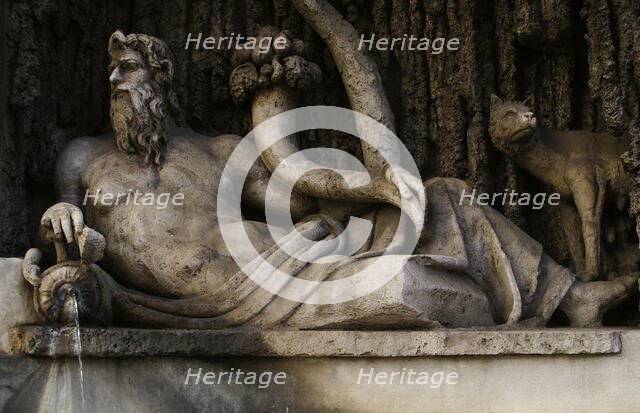 The River Tiber, Quattro Fontane, Rome, Italy, 2009.  Creator: LTL.