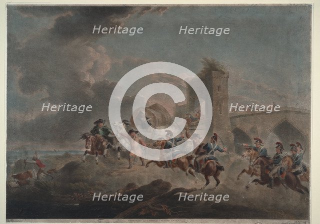 Smugglers attacked, 1795-1798. Artist: Bourgeois, Sir Peter Francis (1756-1811)