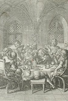 A King Making Merry, 1794. Creator: Daniel Nikolaus Chodowiecki.