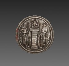 Drachma: Bust of Hormizd II (reverse), 303-309. Creator: Unknown.