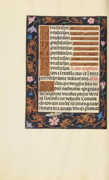 Decorated Text Page; Spinola Hours, about 1510-1520. Creator: Unknown.