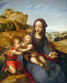 Madonna and Child with the Infant Saint John, c. 1505. Creator: Fernando Yáñez de la Almedina.