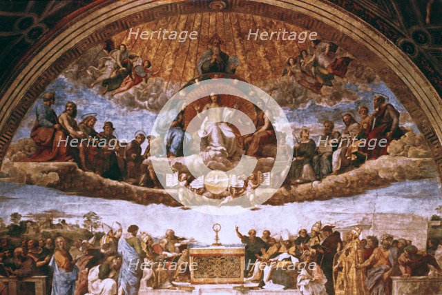 'The Disputation on the Holy Sacrament', 1508-1509. Artist: Raphael