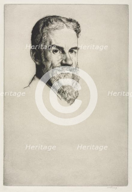 George Bernard Shaw, 1907. Creator: William Strang (British, 1859-1921).