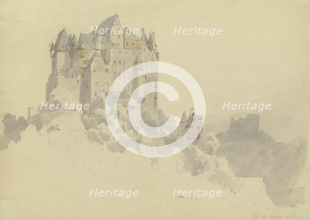Eltz castle, 1841. Creator: Carl Theodor Reiffenstein.
