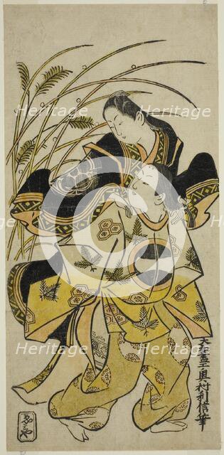 The Actors Ichikawa Monnosuke as a nobleman and Dekishima Daisuke as a noblewoman, c. 1721. Creator: Okumura Toshinobu.