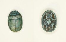 Scarab: Cobras Addorsed and Linked, Egypt, New Kingdom, Dynasty 18 (about 1550-1295 BCE). Creator: Unknown.