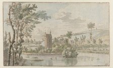 Landscape with Huis Kluys, near Brussels, 1674. Creator: Josua de Grave.