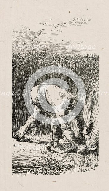 Reaper, 1853, after drawing made in 1852. Creator: Jacques-Adrien Lavieille.