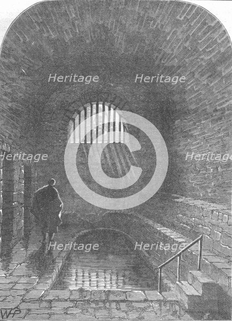 Old Roman Bath, Strand Lane, 1897.  Artist: Unknown.