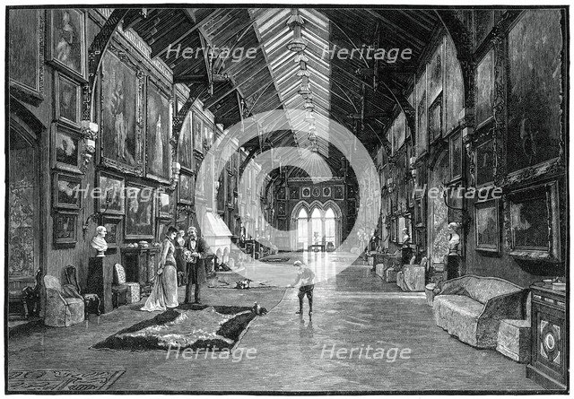 The Picture Gallery, Kilkenny Castle, c19th century. Artist: Unknown