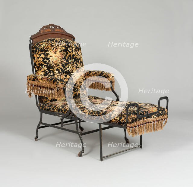 Chair, 1876. Creator: Marks Adjustable Folding Chair Company.
