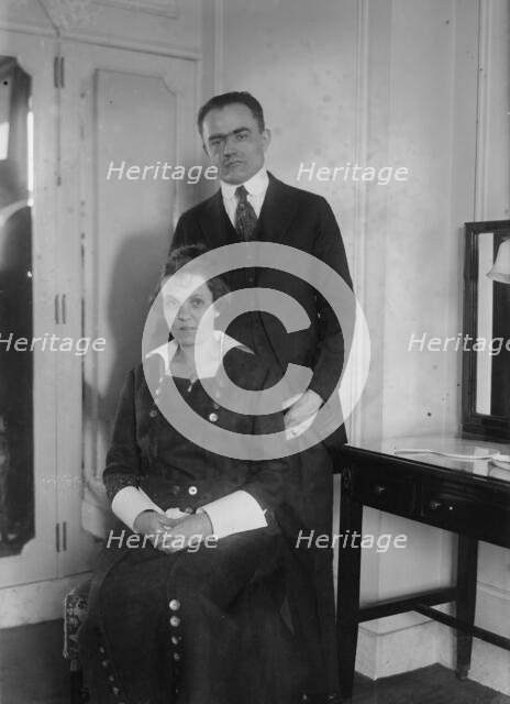 Charles Pergler & wife Ella Maria Strunc Pergler, between c1915 and c1920. Creator: Bain News Service.