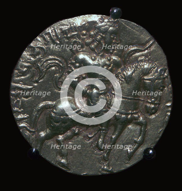 Gold coin of King Samudra Gupta, 4th century. Artist: Unknown