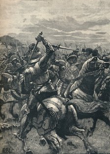 Richard III at the Battle of Bosworth, 1485 (1905). Artist: Unknown.