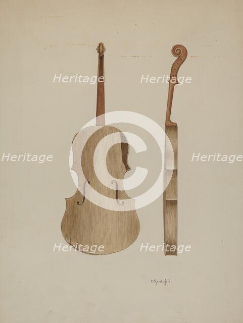 Violin, 1941. Creator: Cornelius Christoffels.