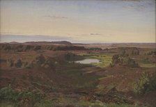 Landscape in the North of Zealand. Afternoon, 1849. Creator: Vilhelm Kyhn.