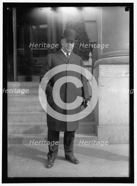 William Hale Thompson, Mayor of Chicago, between 1911 and 1917.  Creator: Harris & Ewing.