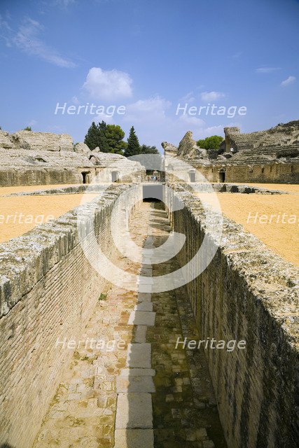 The amphitheatre at Italica, Spain, 2007. Artist: Samuel Magal