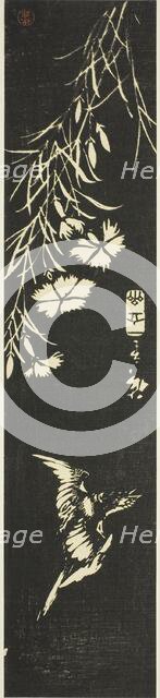 Cuckoo and pinks, c. 1843/46. Creator: Ando Hiroshige.