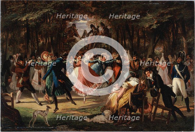 Public ball, 1818. Creator: John James Chalon.