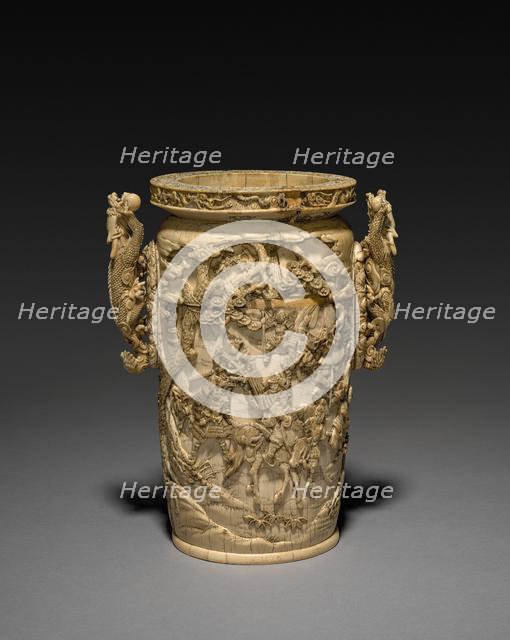 Carved Vase, 1800s. Creator: Unknown.