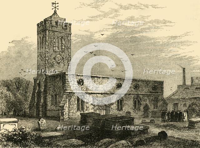 'Stoke Newington Church, 1750', (c1876). Creator: Unknown.